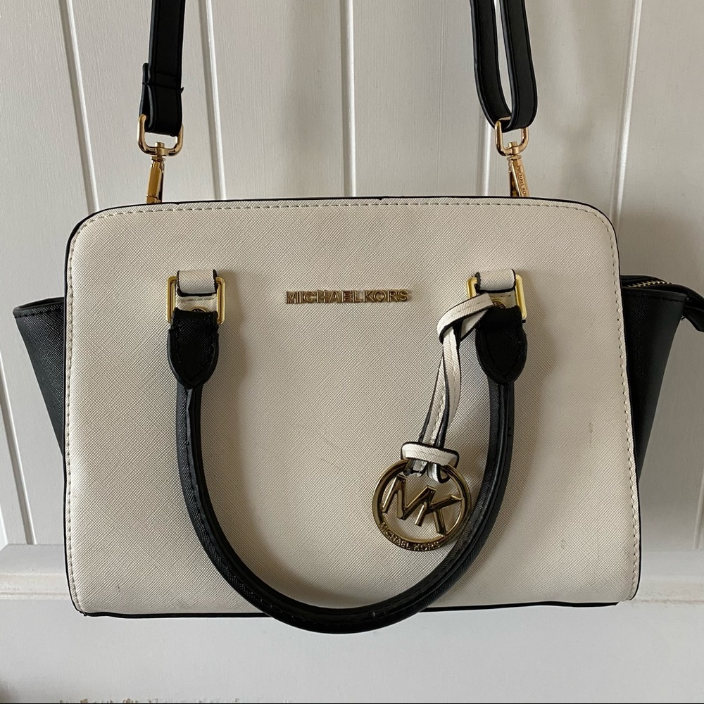 Michael Kors Black and White Handbag